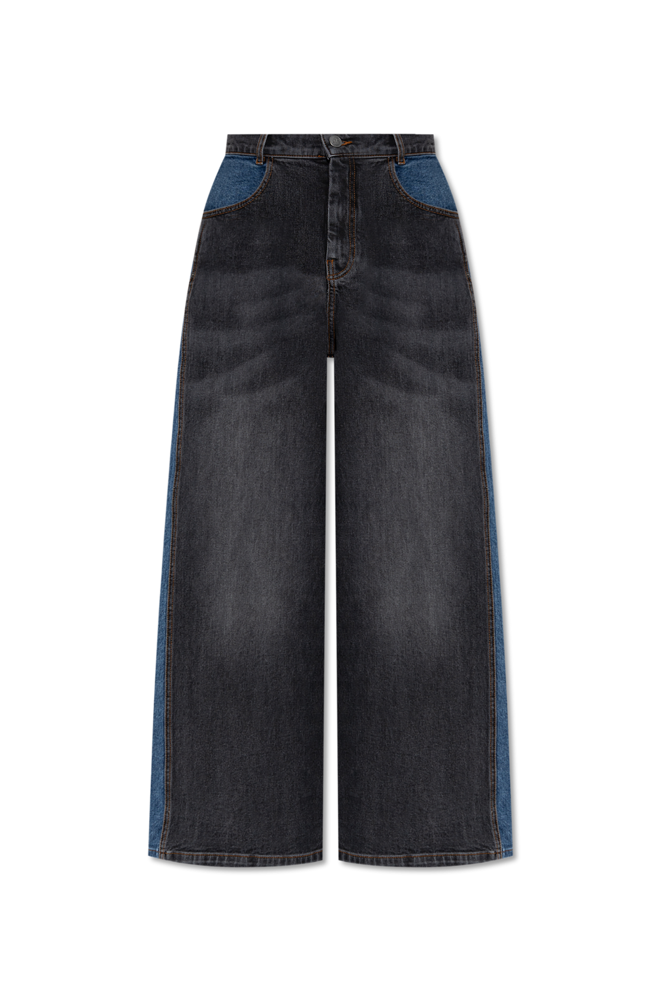 ★MUCENT★ Kido Back Leather Patch Logo Wide Denim Pants Uni MUSINSA | MUCENT Kido Back Leather Patch Logo Wide Denim